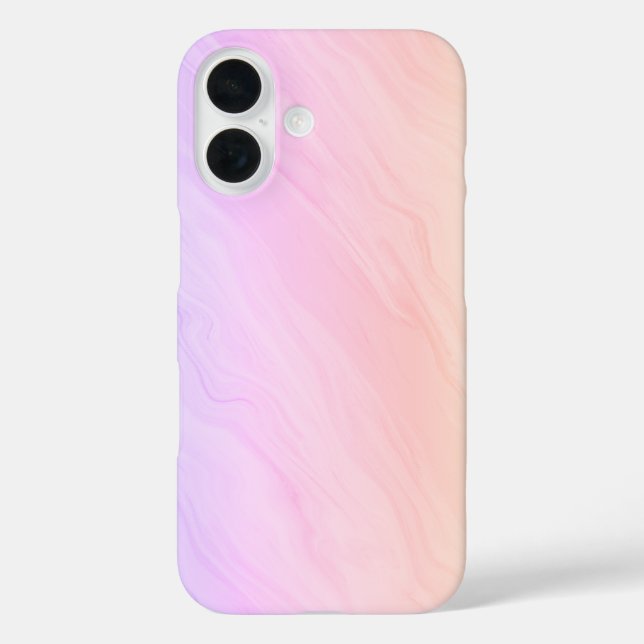 Marble Luxe – Purple and Pink Case-Mate iPhone Case (Back)