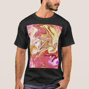 Marble Magic: Colorful Abstract Design T-Shirt
