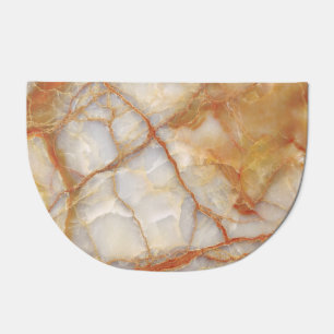 Marble Majesty: Glossy Elegance Doormat