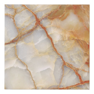Marble Majesty: Glossy Elegance Faux Canvas Print