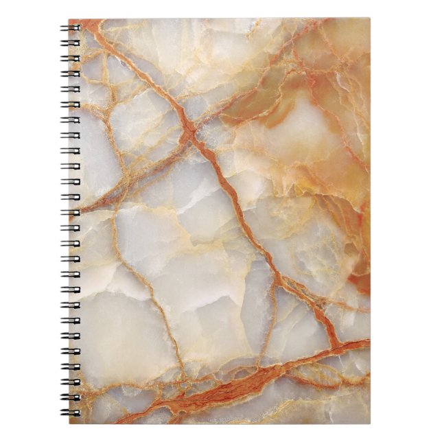 Marble Majesty: Glossy Elegance Notebook (Front)