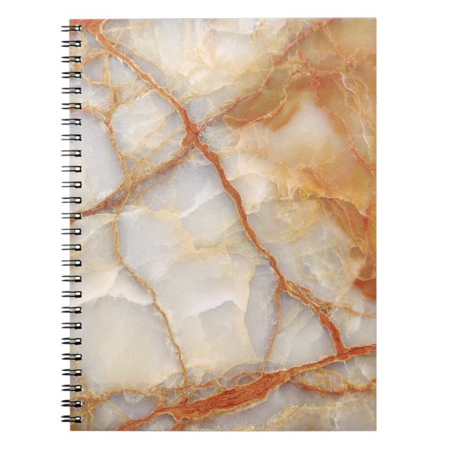 Marble Majesty: Glossy Elegance Notebook (Front)
