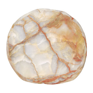 Marble Majesty: Glossy Elegance Pouf