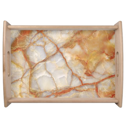 Marble Majesty Glossy Elegance Serving Tray