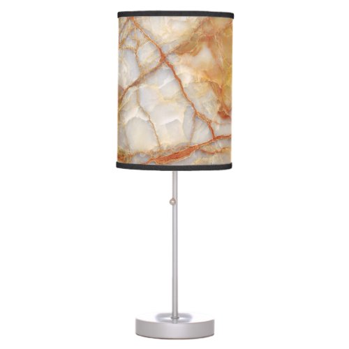 Marble Majesty Glossy Elegance Table Lamp