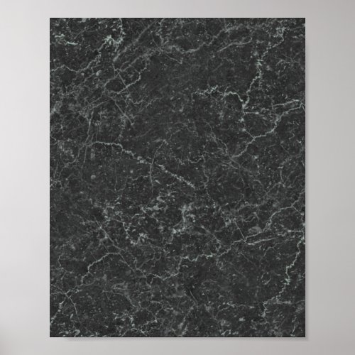 Marble Marmoreal Alabaster Texture Black Poster