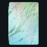 Marble Mint Geen Strokes Stone Gold Abstract iPad Pro Cover<br><div class="desc">florenceK designminimal and elegance</div>