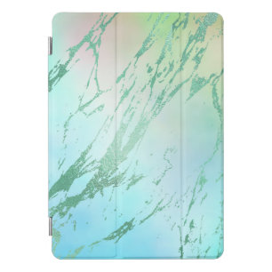 Marble Mint Geen Strokes Stone Gold Abstract iPad Pro Cover