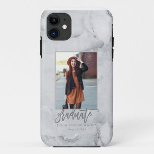 marble modern elegant photo graduate iPhone 11 case