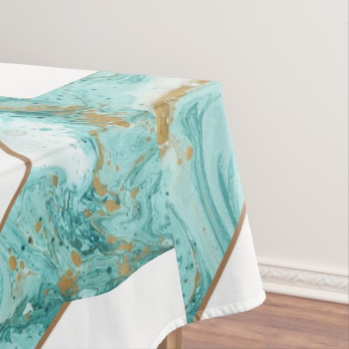 Marble Modern Luxury Tablecloth Multicolor Abstrac