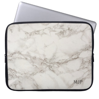 Marble Monogram Laptop Sleeve
