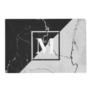 Marble Monogram Placemat