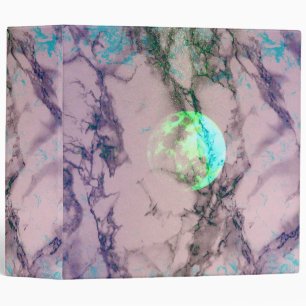 Marble Moon 3 Ring Binder