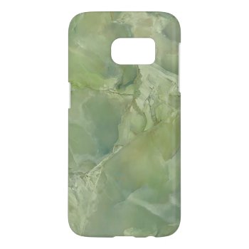 Marble Moss Green Neutral Slate Stone Samsung Galaxy S7 Case by SterlingMoon at Zazzle