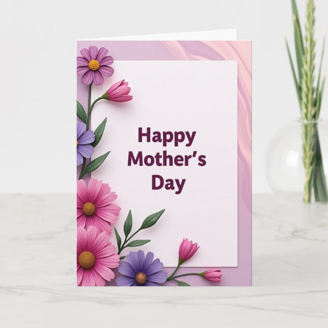Marble Mothers Day Card (Front)