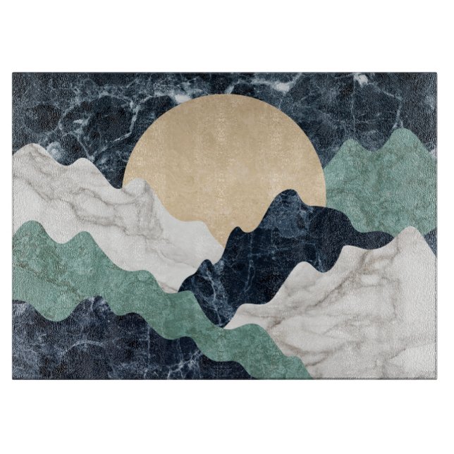 Marble Mountain Landscape Cutting Board (Front)