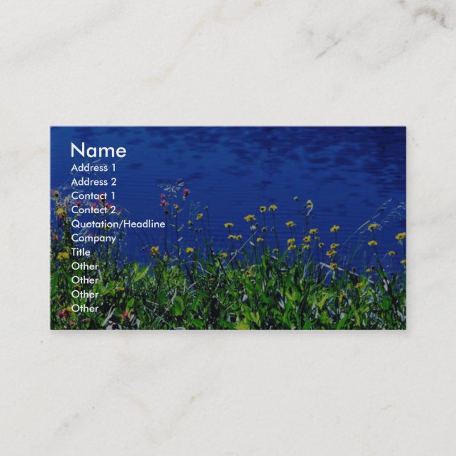 Marble Mountain Wilderness Business Card (Front)
