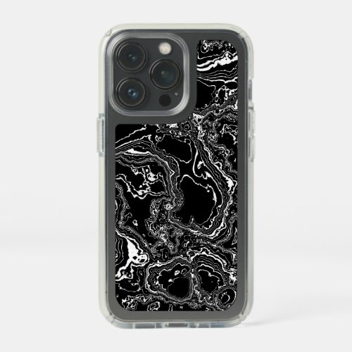 Marble Mystique _ Agate Elegance _black and white_ Speck iPhone 13 Pro Case