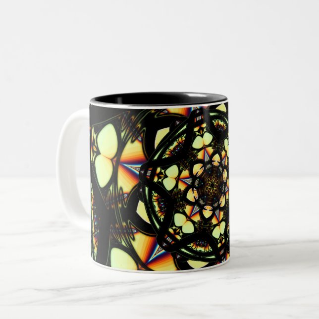 Marble (n° 6 light, marbles series) Two-Tone coffee mug (Front Left)