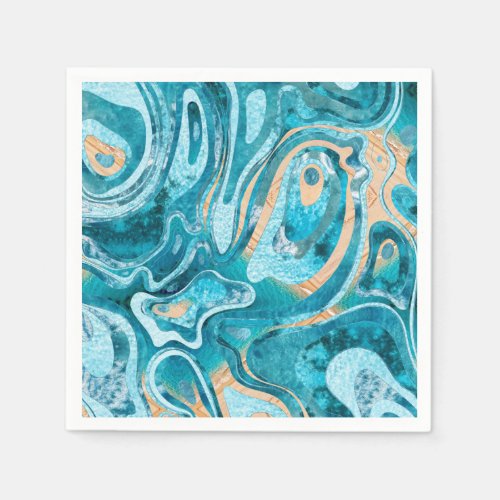 Marble Ocean Beach Napkins