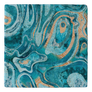 Marble Ocean Beach Trivet