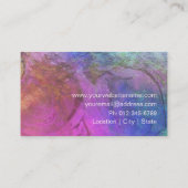 Marble Opal Holographic Pattern Business Card (Back)