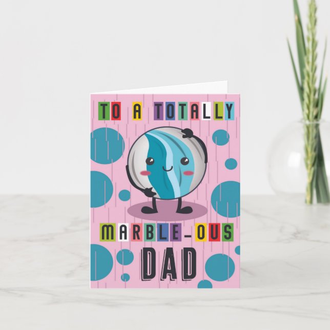 Marble-Ous Puns Father's Day Card (Front)