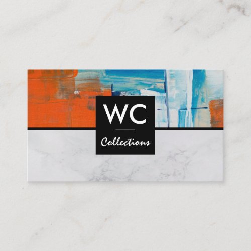 Marble  Paint Strokes  Artist Business Card