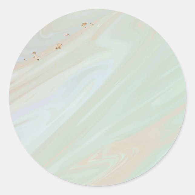 Marble Pastel Stone Texture Classic Round Stickers (Front)
