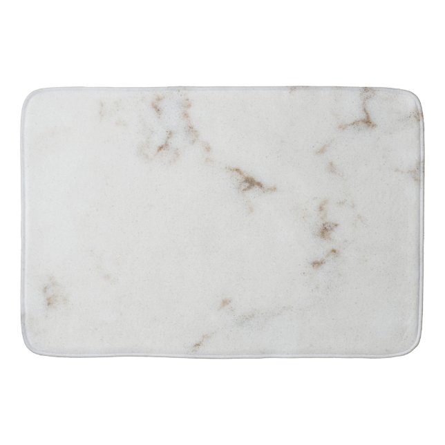 Marble Pastel Stone Texture Glitter Watercolor Bath Mat (Front)