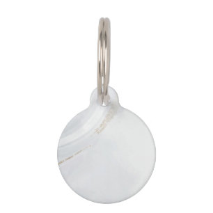 Marble Pastel Stone Texture Glitter Watercolor Pet ID Tag