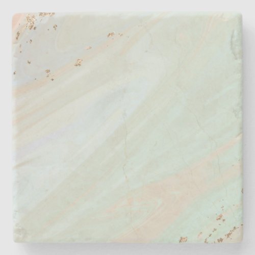 Marble Pastel Stone Texture Glitter Watercolor Stone Coaster