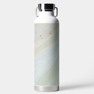 Marble Pastel Stone Texture Glitter Watercolor Water Bottle