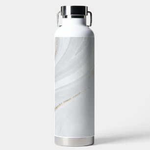 Marble Pastel Stone Texture Glitter Watercolor Water Bottle