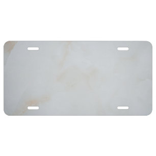 Marble Pastel Stone Texture License Plate