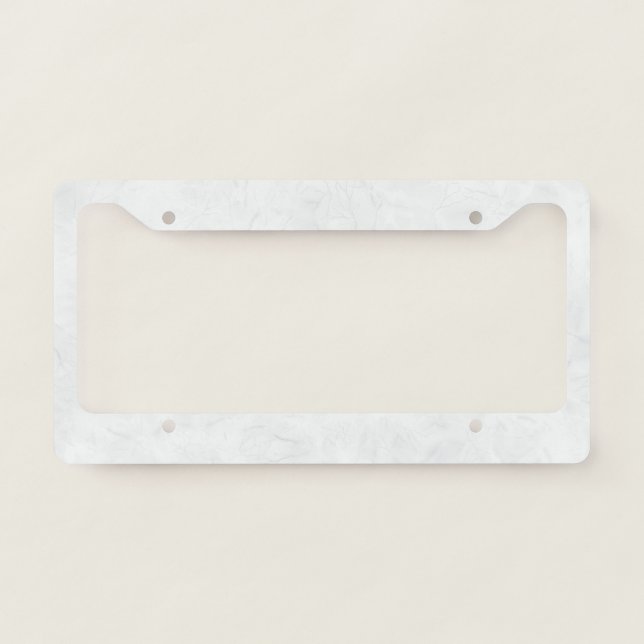 Marble Pastel Stone Texture License Plate Frame (Front)
