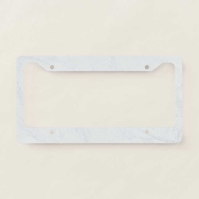 Marble Pastel Stone Texture License Plate Frame (Front)