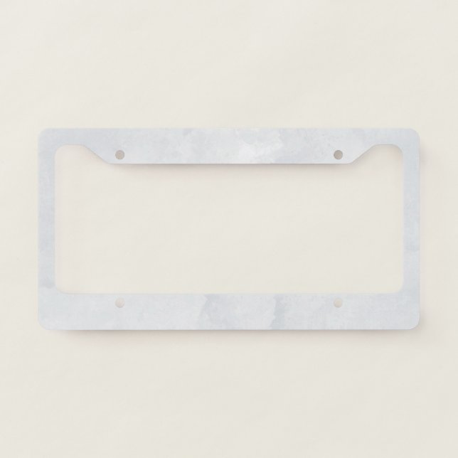 Marble Pastel Stone Texture License Plate Frame (Front)