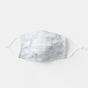 Marble Pattern Adult Cloth Face Mask by coffeecatdesigns at Zazzle