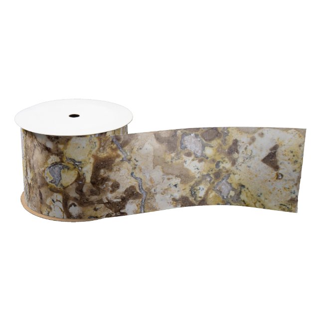 Marble pattern background satin ribbon (Spool)