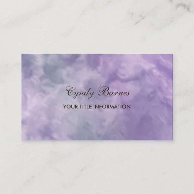 Marble Pattern Business Card (Front)
