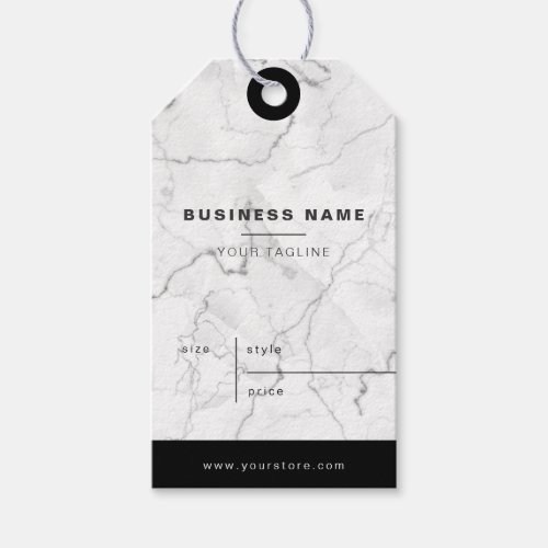 Marble Pattern Clothing Collection Price Hang Tags
