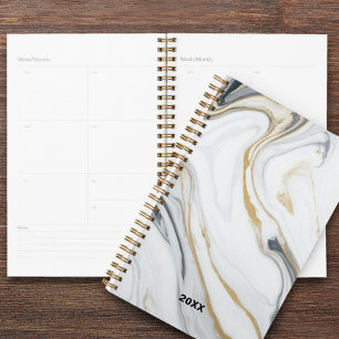 Marble Pattern Custom Year Diary Planner