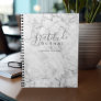 Marble Pattern Gratitude Journal - gray and white