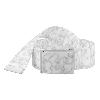 Marble Pattern Gray White Marbled Stone Background Belt by backdropshop at Zazzle
