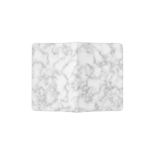 Marble Pattern Gray White Marbled Stone Background Passport Holder