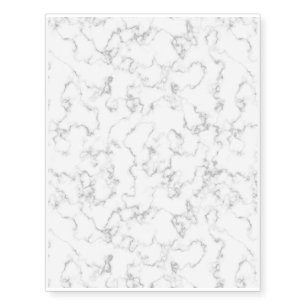 Marble Pattern Gray White Marbled Stone Background Temporary Tattoos