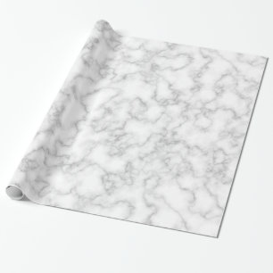 Marble Pattern Gray White Marbled Stone Background Wrapping Paper