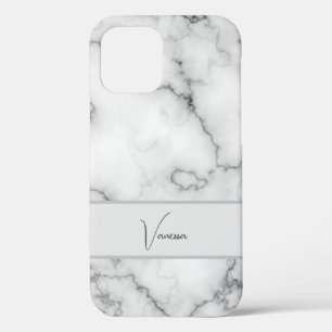 Marble Pattern Personalization iPhone 12 Pro Case