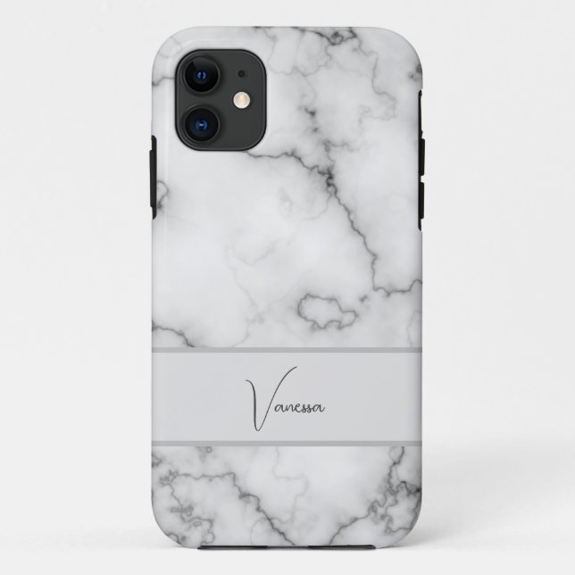 Marble Pattern Personalization Case-Mate iPhone Case (Back)